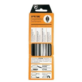 PUK Sägeblattsortiment 12-tlg, universell für Metall, Holz, fein, im SB-Sichtkarton