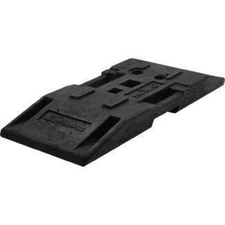 SCHAKE TL-Fußplatte 30kg, für Schrankenzäune, mit Tragegriffen, 4 Einstecktaschen, 400 mm breit