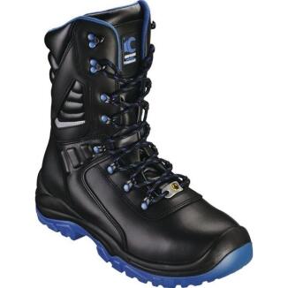 Sicherheitsstiefel TORGAU S3S FO SR ESD, Glattleder, schwarz/blau, Größen 40-46, CRAFTLAND
