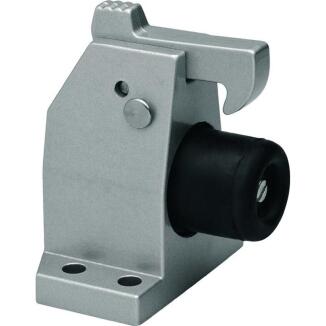 Türfeststeller DENI Bodenmontage, für schwere Türen bis 120 kg, silber lackiert oder matt