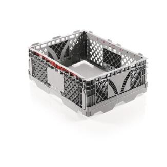 Palettenaufsatzrahmen grau, klappbar, 400 kg Stapellast, L800xB600mm m.Kante O L1200xB800mm o.Kante