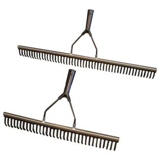 Gummirechen ALUREX 500mm oder 750mm, Zinken Stahl/Gummi, langlebig, schonend zum Untergrund