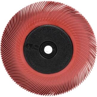Radialbürstenscheibe BB-ZB Typ C Ø150mm, 12mm breit, Keramikkorn 3M, 80/120/220, für Reinigung,