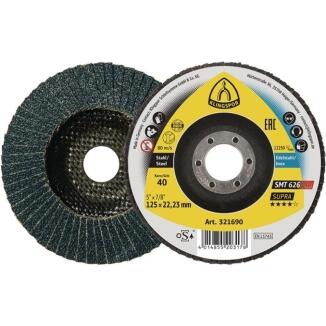 Fächerscheiben SMT 626 Supra 115mm oder 125mm, Körnung 40-120, Zirkonkorund, INOX, 10 Stk