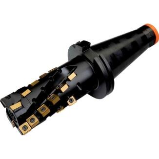 Walzenstirnfräser PRAMET ISO 63/80mm, Rechtslauf, 4 Schneiden, Kühlkanal, ROUGH SN