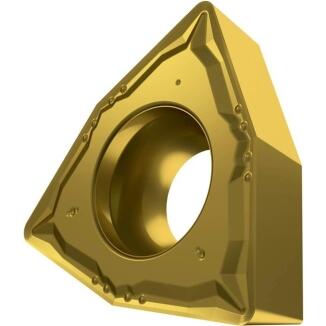 Drehwendeschneidplatte ISO WCMT 06T304E-FM, PVD beschichtet, 80° Trigon, 10 Stk, PRAMET