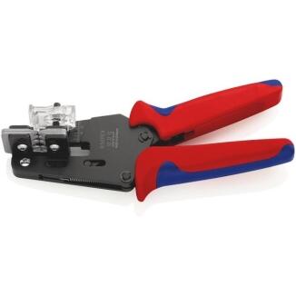 KNIPEX Abisolierzange 195 mm, für PTFE, Silikon, Radox®, Kapton®, 4/6/10 mm², Mehrkomponenten-Griff