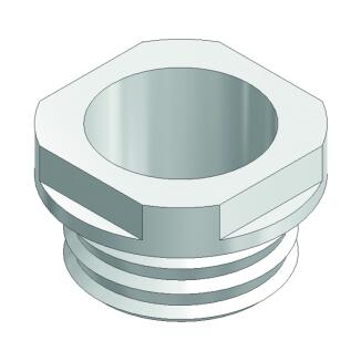 Technische Ansicht: Gewindering für Bodenhülse aus Grauguss Art. bk20048