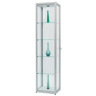 Stand-Vitrine 'FACTORY 100', mit Drehtür und Beleuchtung, 500 x 500 x 2000 mm