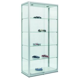 Stand-Vitrine 'FACTORY 200', mit Schiebetüren und Beleuchtung, 1000 x 500 x 2000 mm