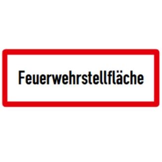 Hinweisschild, Feuerwehrstellfläche, DIN 4066