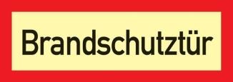 Brandschutzzeichen Brandschutztür nach DIN 4066 HIGHLIGHT