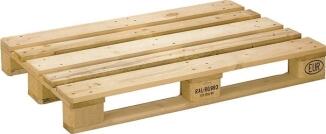 Poolflachpalette L1200xB800xH144mm Trgf.1000kg 3 Kufen HO natur