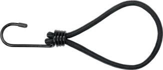 Spannschlaufe 140mm, 5mm Stärke, mit schwarzem Haken oder grüner Schlaufe, Gummi, Transportsicherung