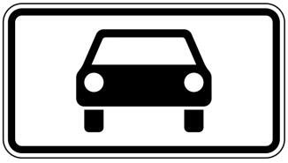 Verkehrszeichen 1010-50 StVO, Kraftwagen und sonstige mehrspurige Fahrzeuge