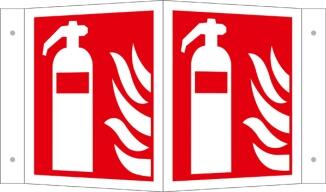 Winkel- u. Fahnenschild, Feuerlöscher