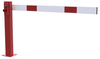 Kompakte Handschranke ohne Auflagepfosten, Höhe 950 mm, Sperrbreite 1500, 2000 oder 2500 mm,