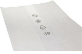 DEISS Abfallsack PREMIUM 1000l, transparent, 50 St./Pack, 90µm, 80+50 x 220 cm