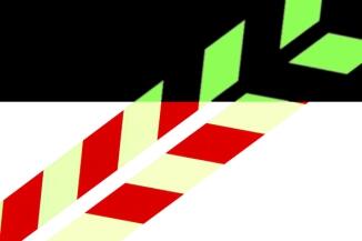 Modellbeispiele: Warnmarkierungsstreifen rot/langnachleuchtend (Art. 15.7385/15.7386)