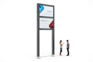 Werbepylon 'BigSign Secure'