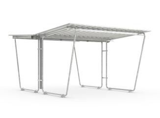 Anbaueinheit 'Siegen S29' für Überdachungssystem 'Siegen S27', doppelseitig