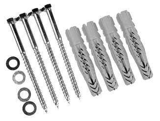 Montageset für Aufstellpfosten