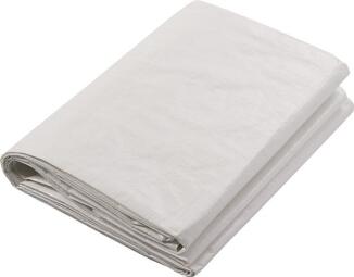 Sichtschutzplane für Bauzäune mit Ösen, weiß