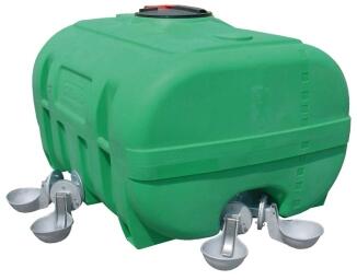 Weidefass aus PE, 600-2000 Liter, grün, kofferförmig