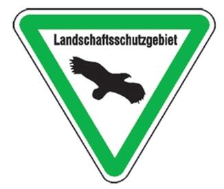 Natur- und Umweltschutzschild 'Landschaftsschutzgebiet'