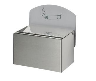 Wandascher 'Cubo Angelo' 0,4 oder 0,8 Liter aus Edelstahl, mit Hinweisschild