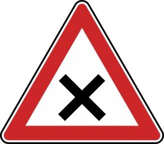 Verkehrszeichen 102 StVO, Kreuzung oder Einmündung