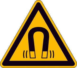 Elektrokennzeichnung/Warnschild, Warnung vor magnetischem Feld