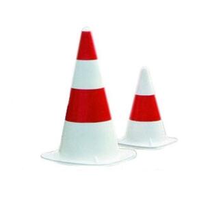 Leitkegel aus Kautschuk, 330 oder 510 mm, weiß-rot