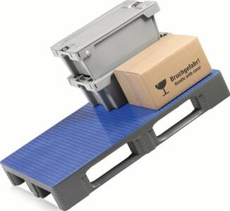 Kunststoffpalette L1200xB800xH160mm 3 Kufen geschl.HDPE CRAEMER