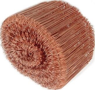 Betonbindedraht D.1mm, L.100-160mm, einfach oder doppelt, verkupfert, H+R, Bindedrähte