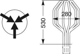 Technische Ansicht: Bodenparker Typ 3100, 3er