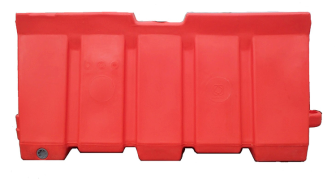 Modellbeispiel: Fahrbahnteiler (Schrammborde) -Big Mexico-, rot (Art. 39162)