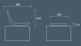Technische Ansicht: Maße der Sitzbank -Zorro- mit und ohne Rückenlehne (Art. 20830 und 20833)