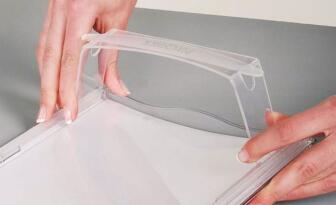 Detailansicht: leichtes und schnelles Anbringen der St&uuml;tze