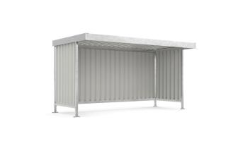 Modellbeispiel: &Uuml;berdachungssystem -Leipzig L14-, einseitig und in verzinkter Ausf&uuml;hrung -