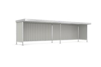 Modellbeispiel: &Uuml;berdachungssystem -Leipzig L14- mit Anbaueinheit L15, einseitig und in