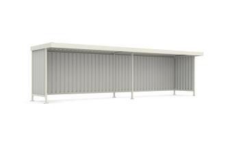 Modellbeispiel: &Uuml;berdachungssystem -Leipzig L14- mit Anbaueinheit L 15, einseitig und in