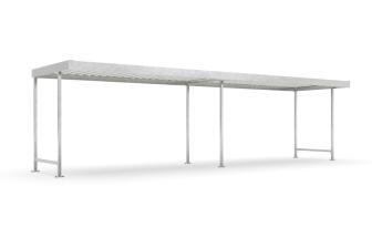 Modellbeispiel: &Uuml;berdachungssystem -Leipzig L14-, einseitig - in verzinkter Ausf&uuml;hrung -