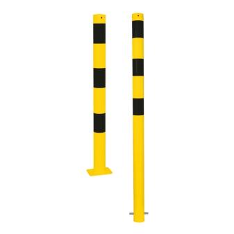 Stahlrohrpoller/Rammschutzpoller 'Bollard' Ø 89 mm, zum Einbetonieren oder Aufdübeln