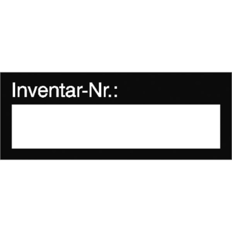 Inventarkennzeichnungsetiketten Inventar-Nr., 40 x 15 mm, Bogenware