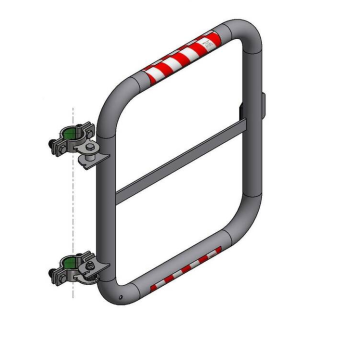 Sicherheitstür -Safe Guardian- für Steigleitern, aus Stahl, Breite 500 mm