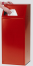 Anwendungsbeispiel: Abfallbehälter -Cubo Alfonso- in rot, mit selbstschließender Einwurfklappe (Art. 16102)