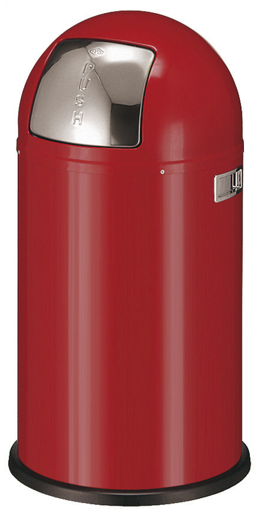 Abfallbehälter -Pushboy- Wesco, 50 Liter aus Stahlblech, feuerfest