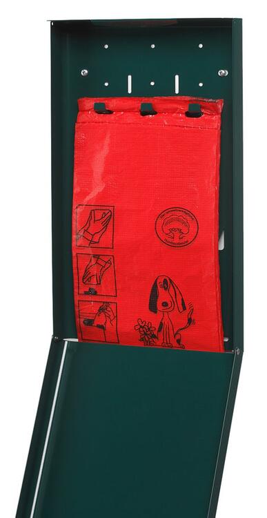 Tütenspender 'Cubo Ernesto' für Hundekotentsorgung, aus Stahlblech