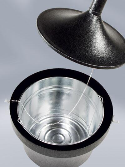 Standascher 'Aladdin Smoker`s Station' Rubbermaid, 16 Liter aus Metall